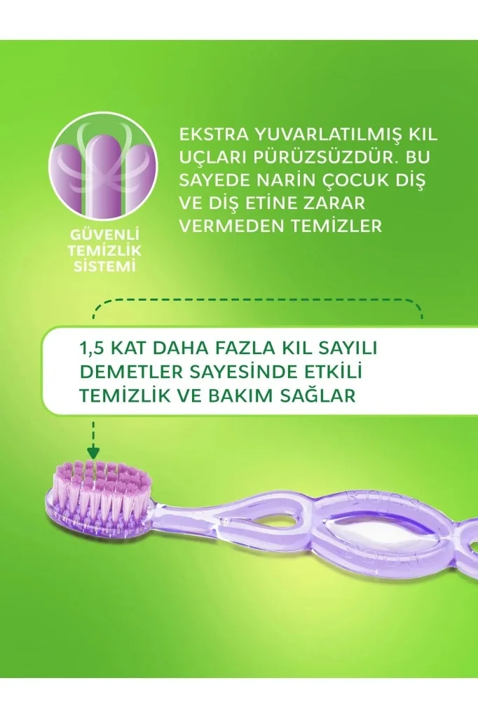 İthalat®  .Kids Ekstra Soft Diş Fırçası 3-7 Yaş