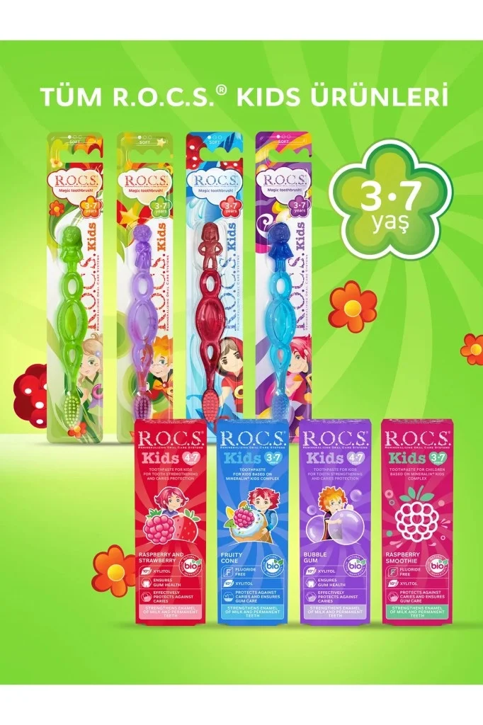 İthalat®  .Kids Ekstra Soft Diş Fırçası 3-7 Yaş