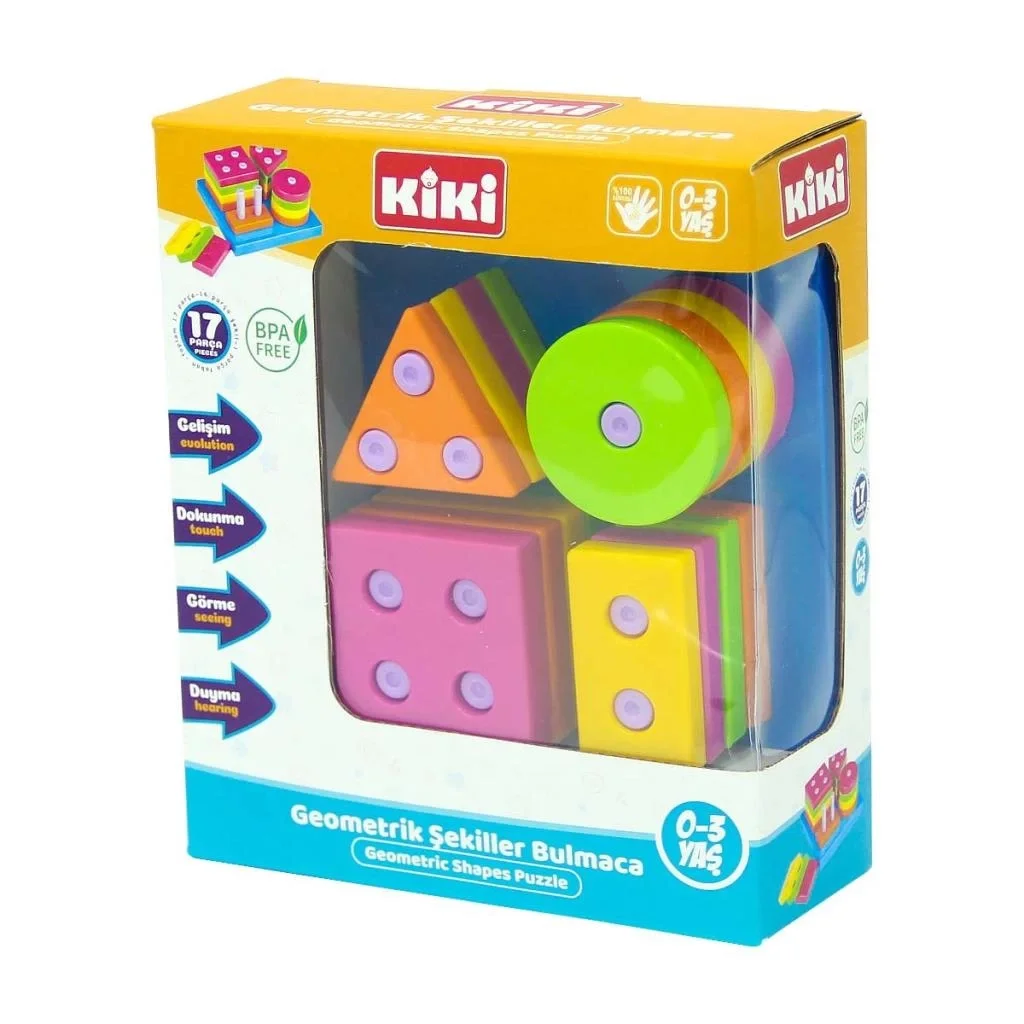 İthalat® Kiki Geometrik Şekiller Bulmaca Fiyatı, Yorumları ve Özellikleri