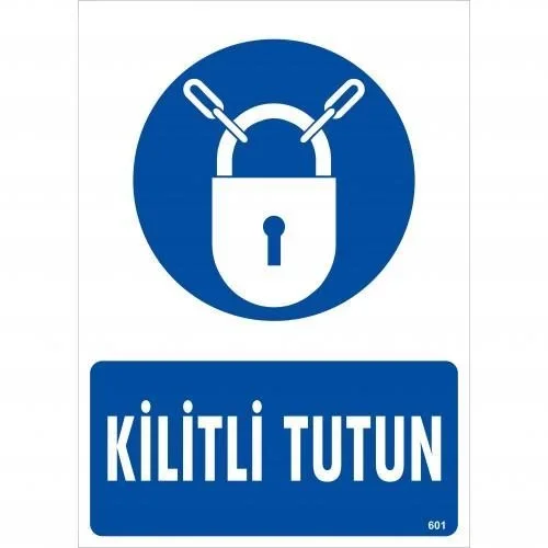 İthalat® Kilitli Tutun Uyarı Levhası 25x35 KOD:601 Fiyatı, Yorumları ve Özellikleri