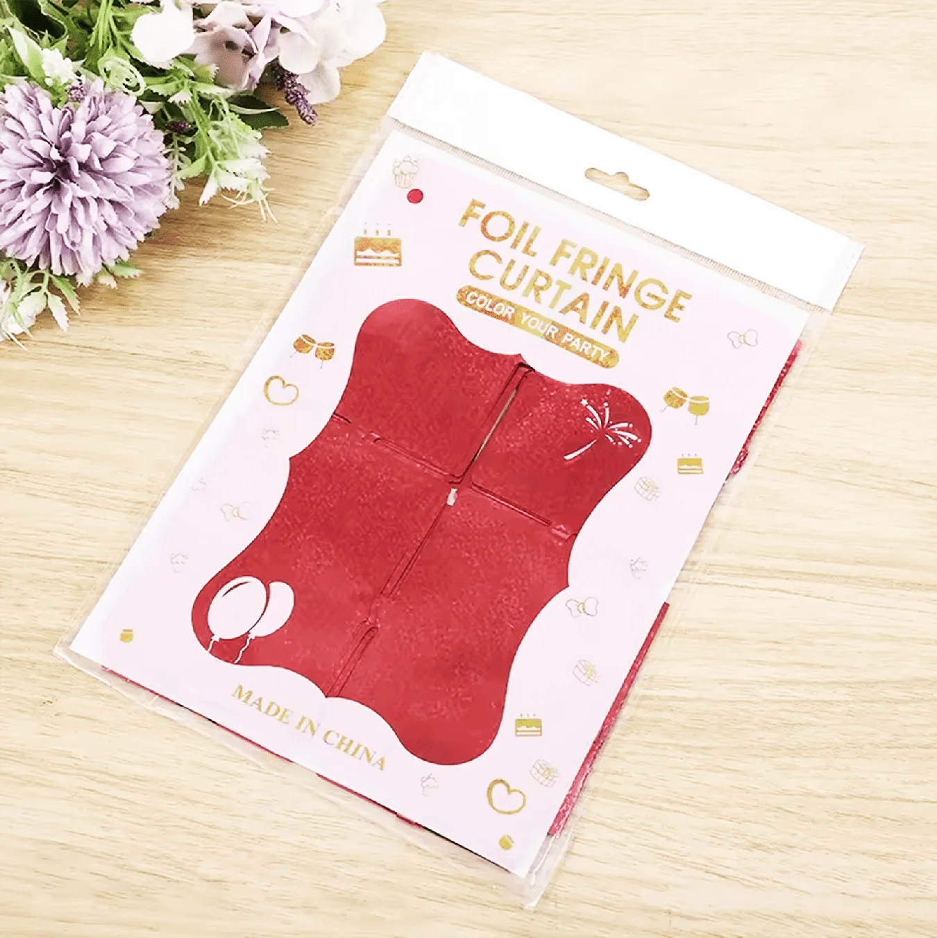 İthalat® Kırmızı Renk Dikdörtgen Kesim Parlak Sim Görünümlü Fon Perde Dekor 1x2 Metre İthalat® Kırmızı Renk Dikdörtgen Kesim Parlak Sim Görünümlü Fon Perde Dekor 1x2 Metre