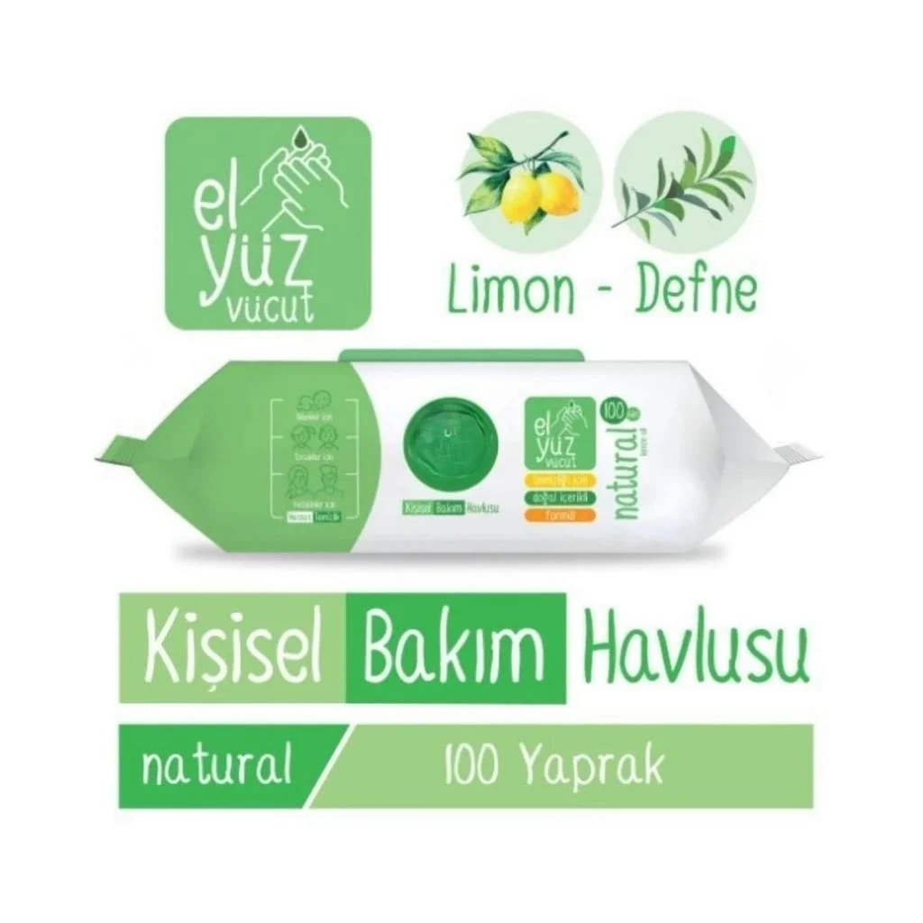 İthalat® Kişisel Bakım Havlusu 100'lü Naturel