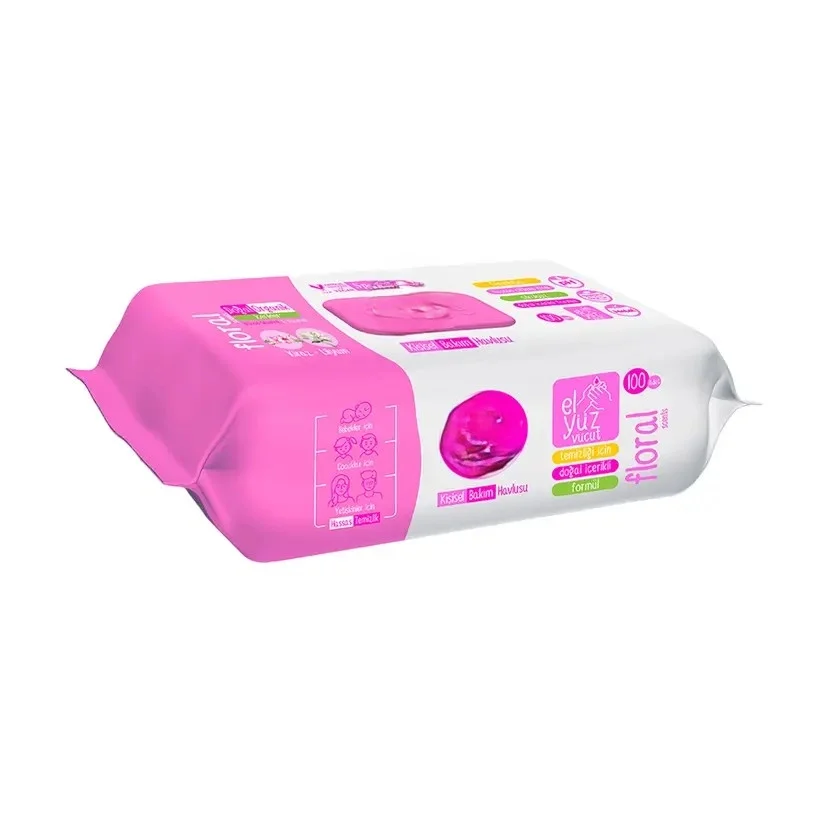 İthalat® Kişisel Bakım Havlusu 100'lü Floral
