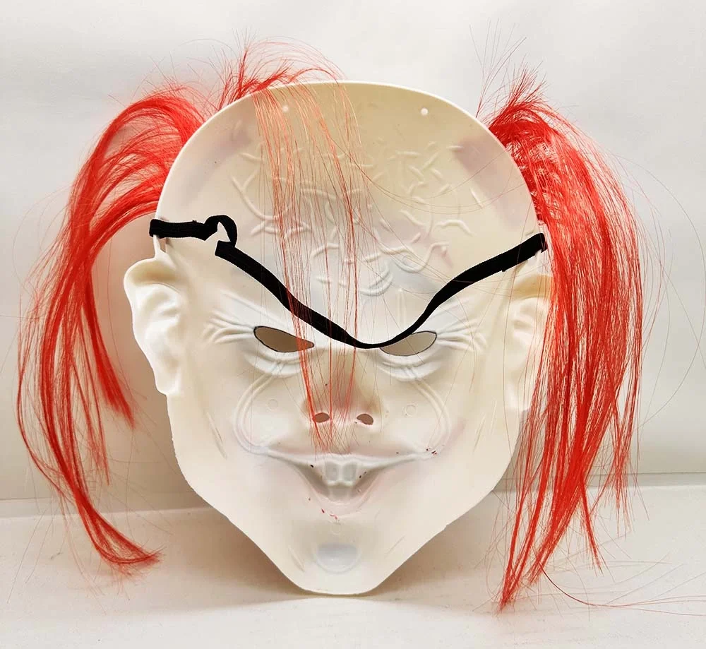  Kızıl Saçlı Joker Palyaço Maskesi
