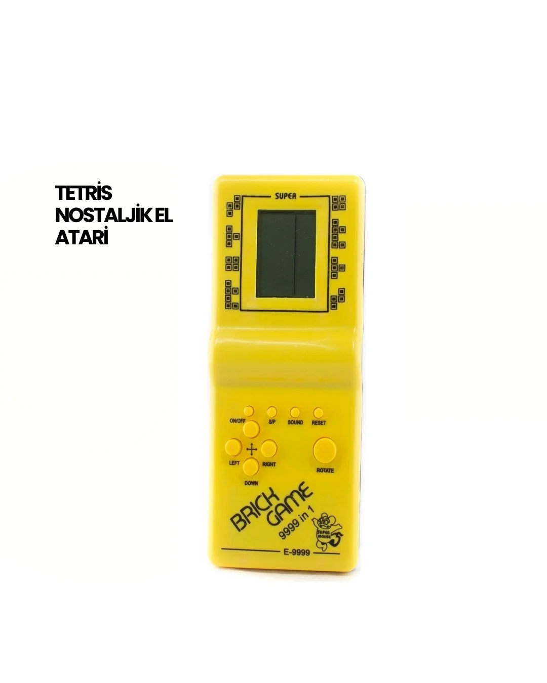 İthalat® Klasik Gameboy Tetris Oyunu – Taşınabilir Pil ile Çalışan Retro El Konsolu