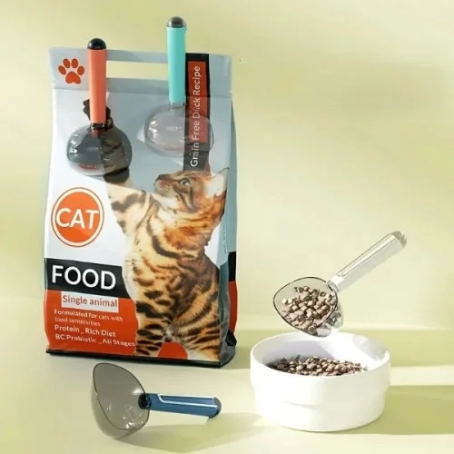 İthalat® Klipsli Ölçekli Kedi Köpek Mama Küreği