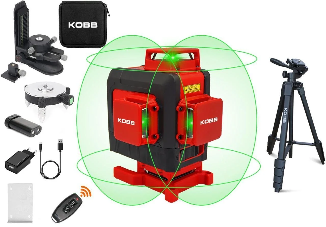 İthalat® KOBB KBL35GTP 40 Metre Otomatik Hizalama Yeşil Lazer