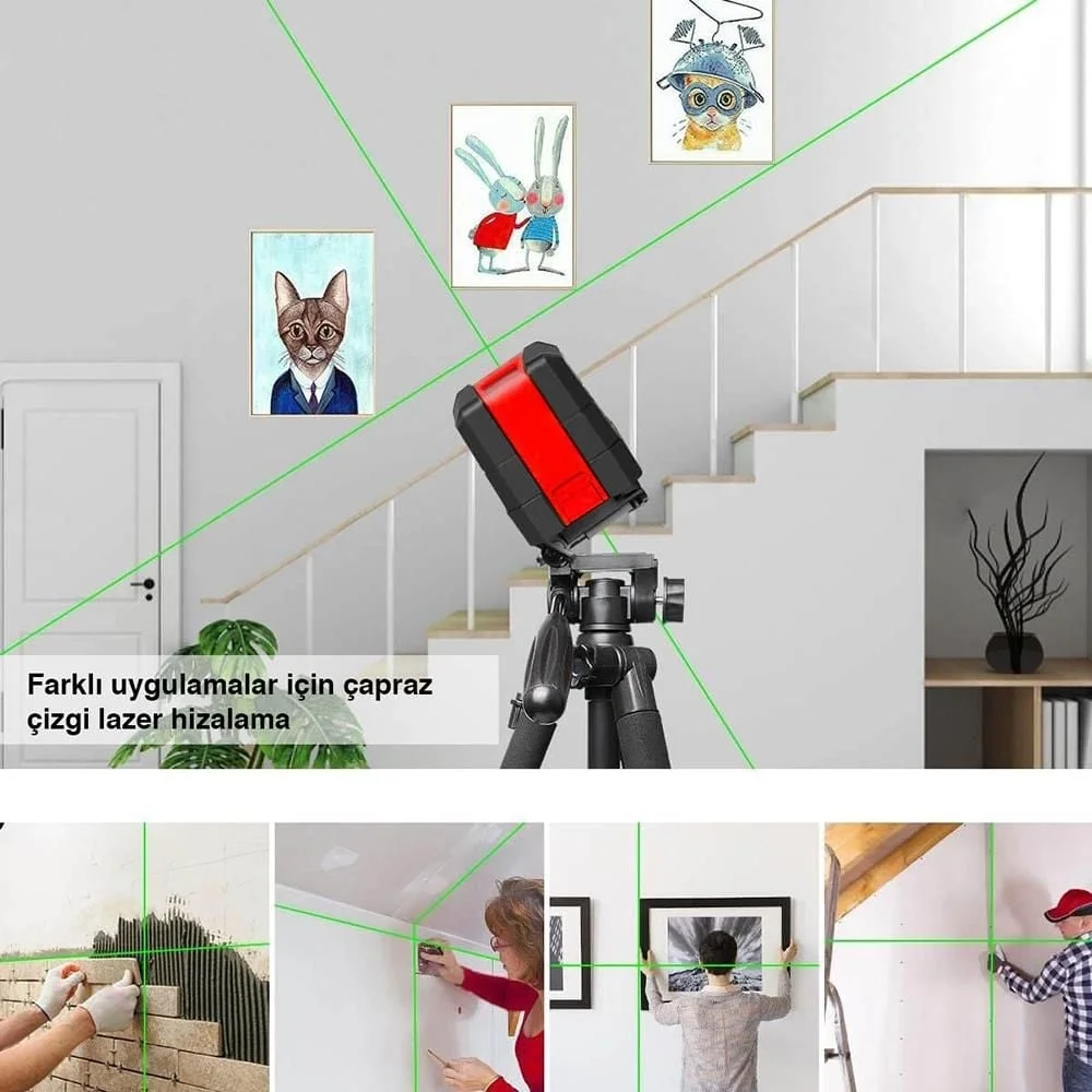 İthalat® KOBB KBL91GTP 90 Metre Lazer Hizalama Yeşil Lazer