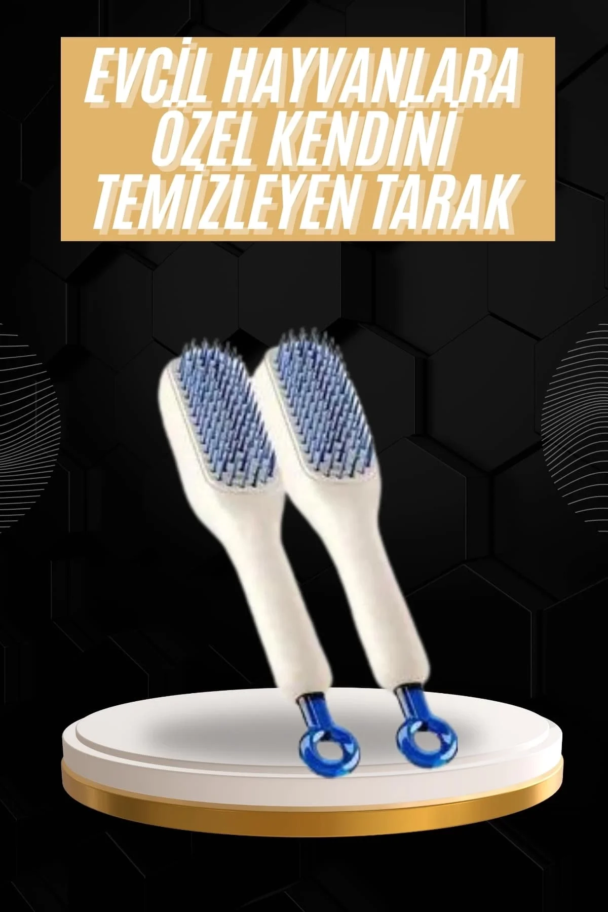 İthalat® Kolay Temizlenen Fırçası Evcil Hayvanlara Özel Tüy Temizleme