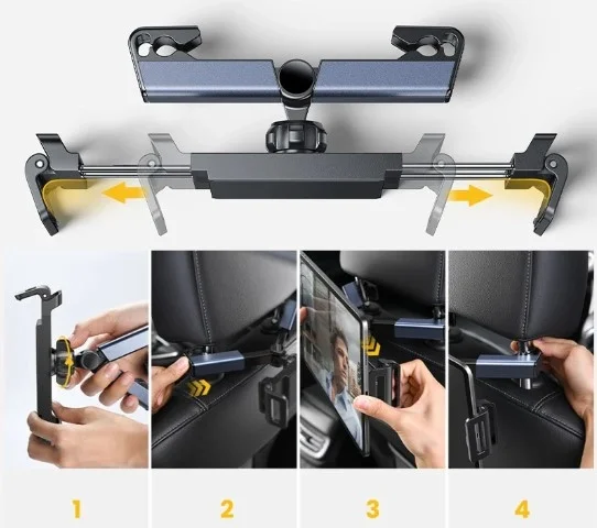 İthalat® Koltuk Arkası Ayarlanabilir Tablet Telefon Tutucu CM-115