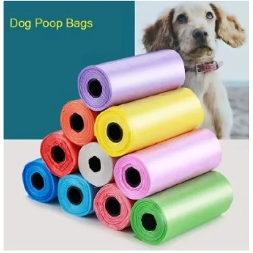 İthalat® Köpek Dışkı Poşeti 4lü Düz Renk Set