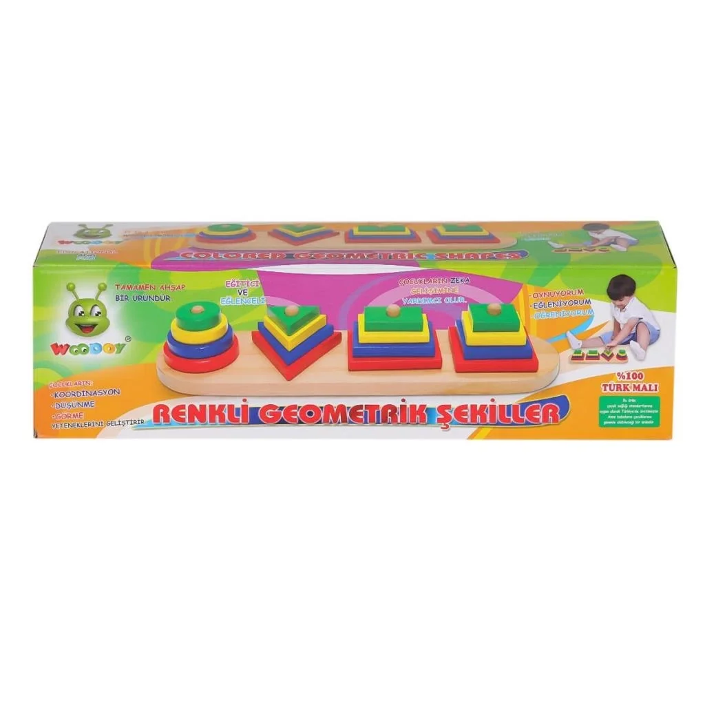 İthalat®  KR006 Renkli Geometrik Şekiller