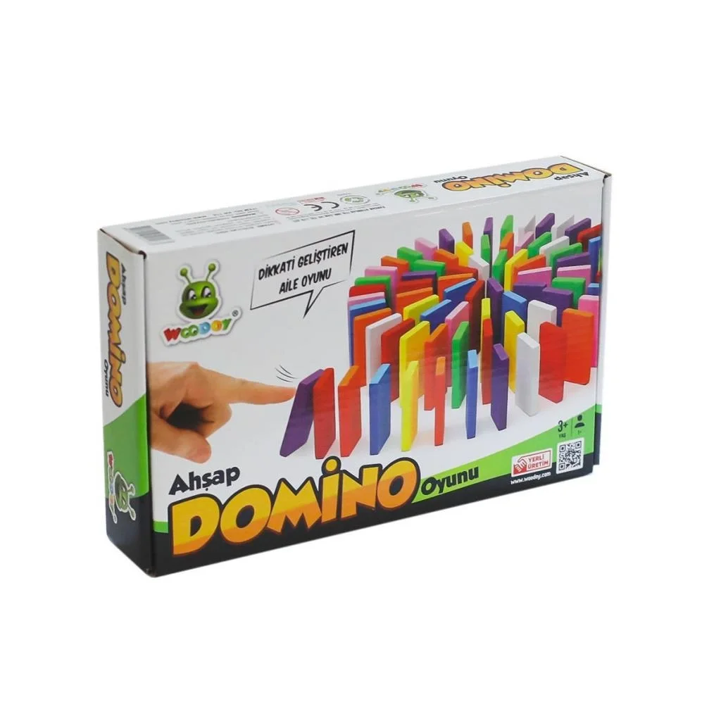 İthalat® KR116 Ahşap Domino Oyunu -Karsan Oyuncak