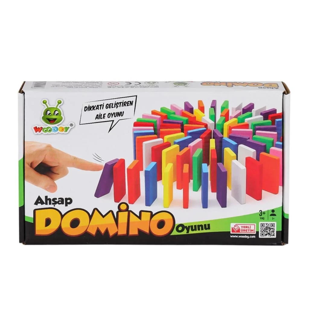 İthalat® KR116 Ahşap Domino Oyunu -Karsan Oyuncak