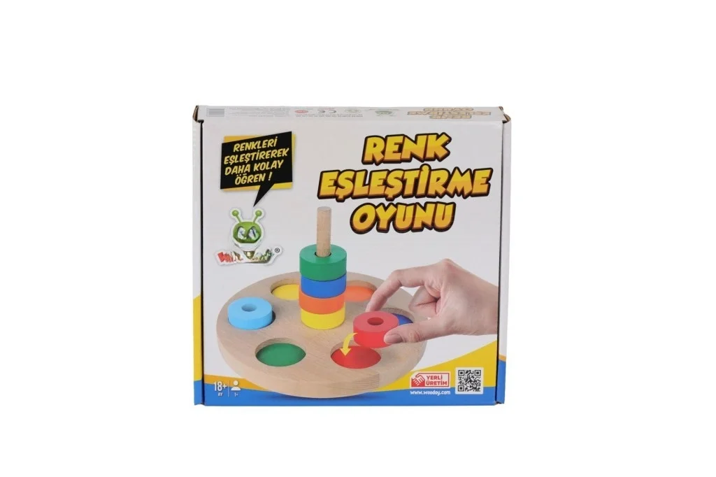 İthalat® KR136 RENKLİ HALKA EŞLEŞTİRME OYUNU