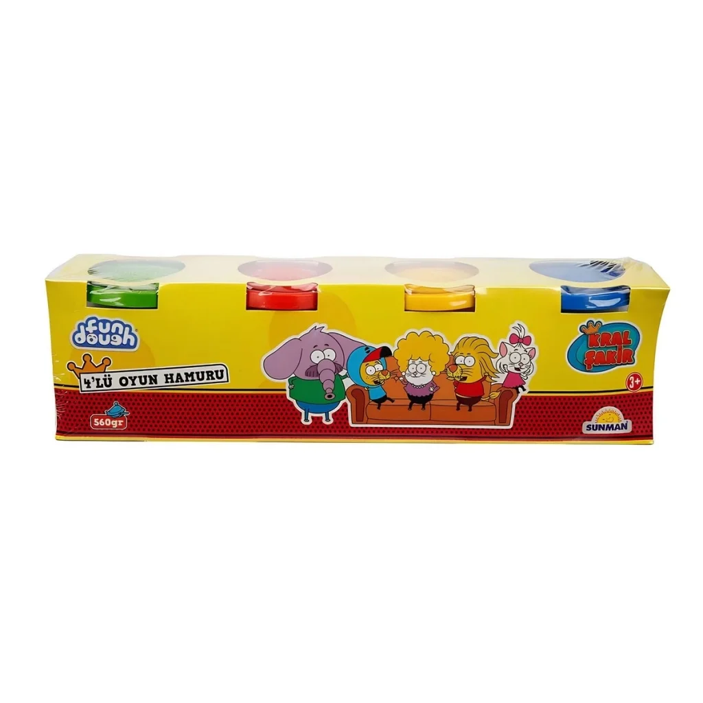 İthalat® Kral Şakir 4'lü Oyun Hamuru 560 gr