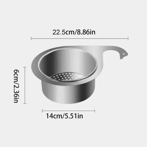 İthalat® Kuğu Tasarımlı Paslanmaz Lavabo Drenaj Sepeti