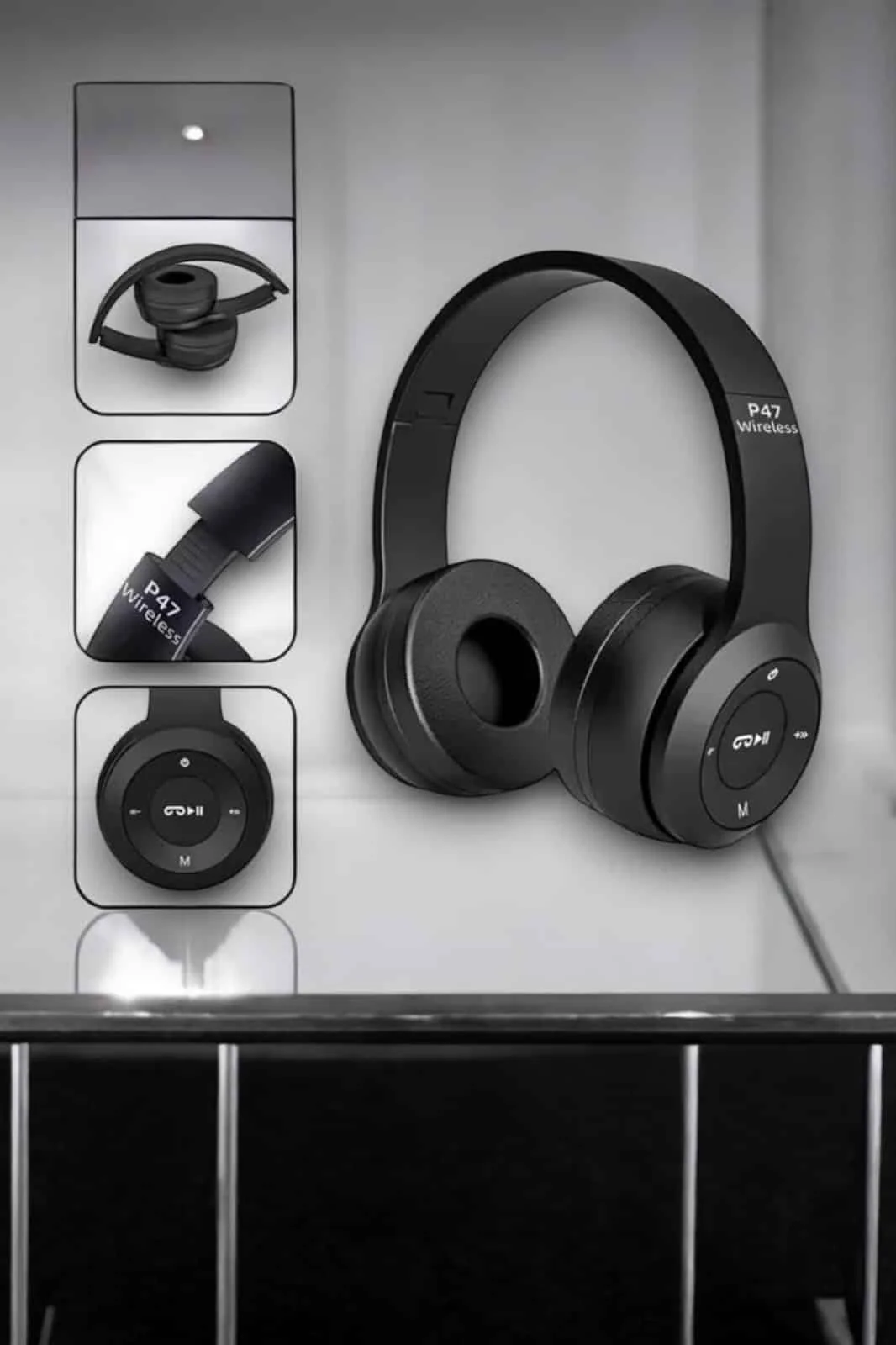 İthalat® Kulak Üstü TF Kart ve AUX Destekli Ergonomik Bluetooth Kulaklık