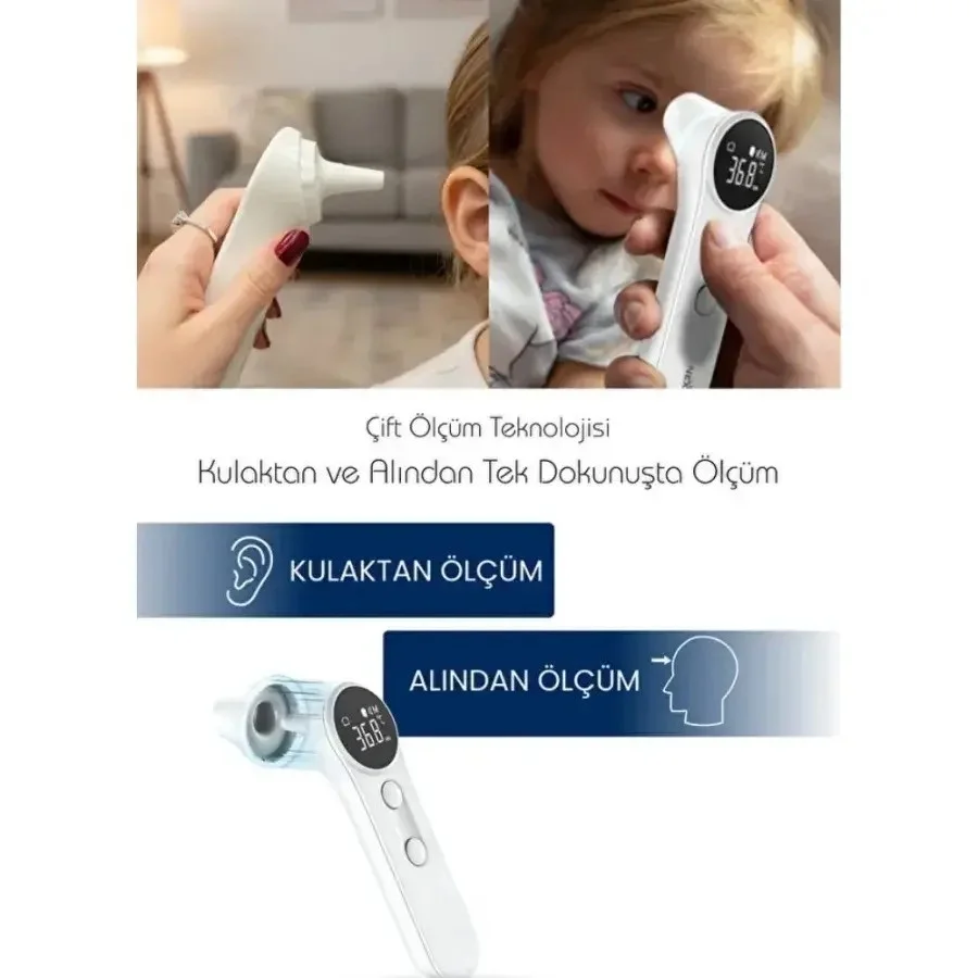 İthalat® Kulaktan &amp; Alından Ateş Ölçer
