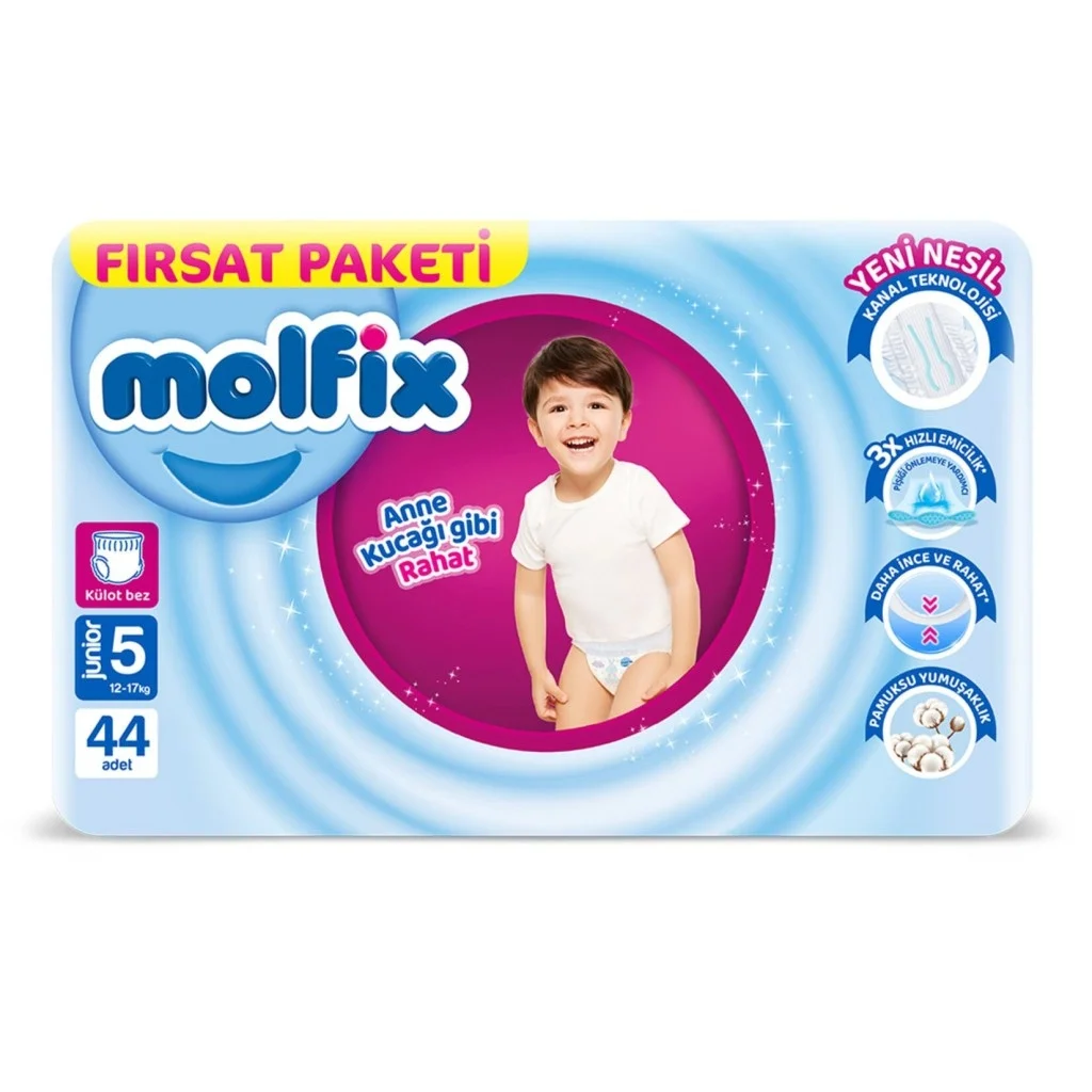İthalat® Külot Bez Fırsat Paketi 5 Beden 12-17 Kg 44 Adet
