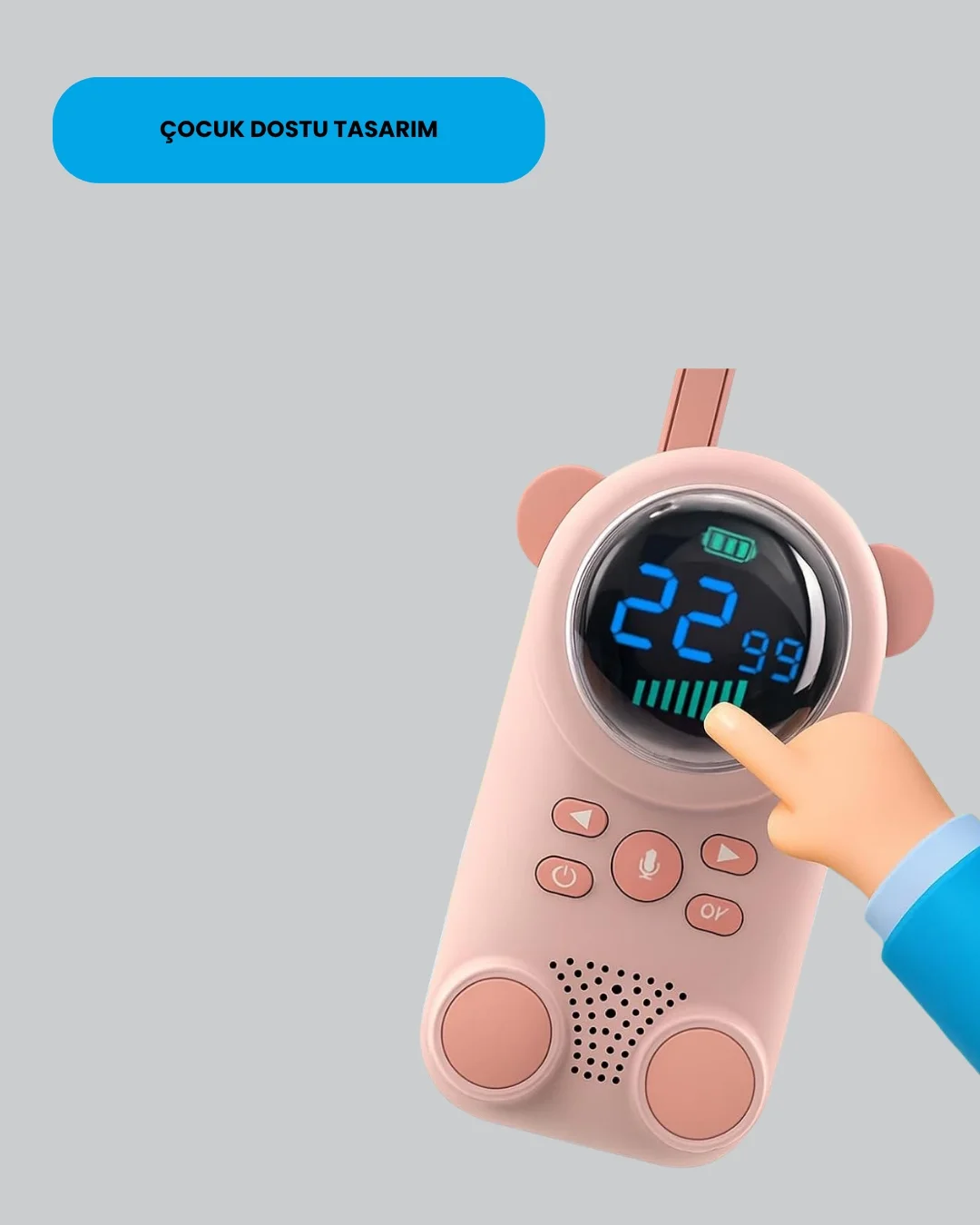 İthalat® LCD Ekranlı Bebek m2 Telsizi