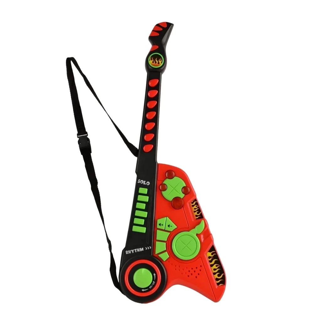 İthalat® Led Işıklı Melodili Askılı Müzikli Gitar