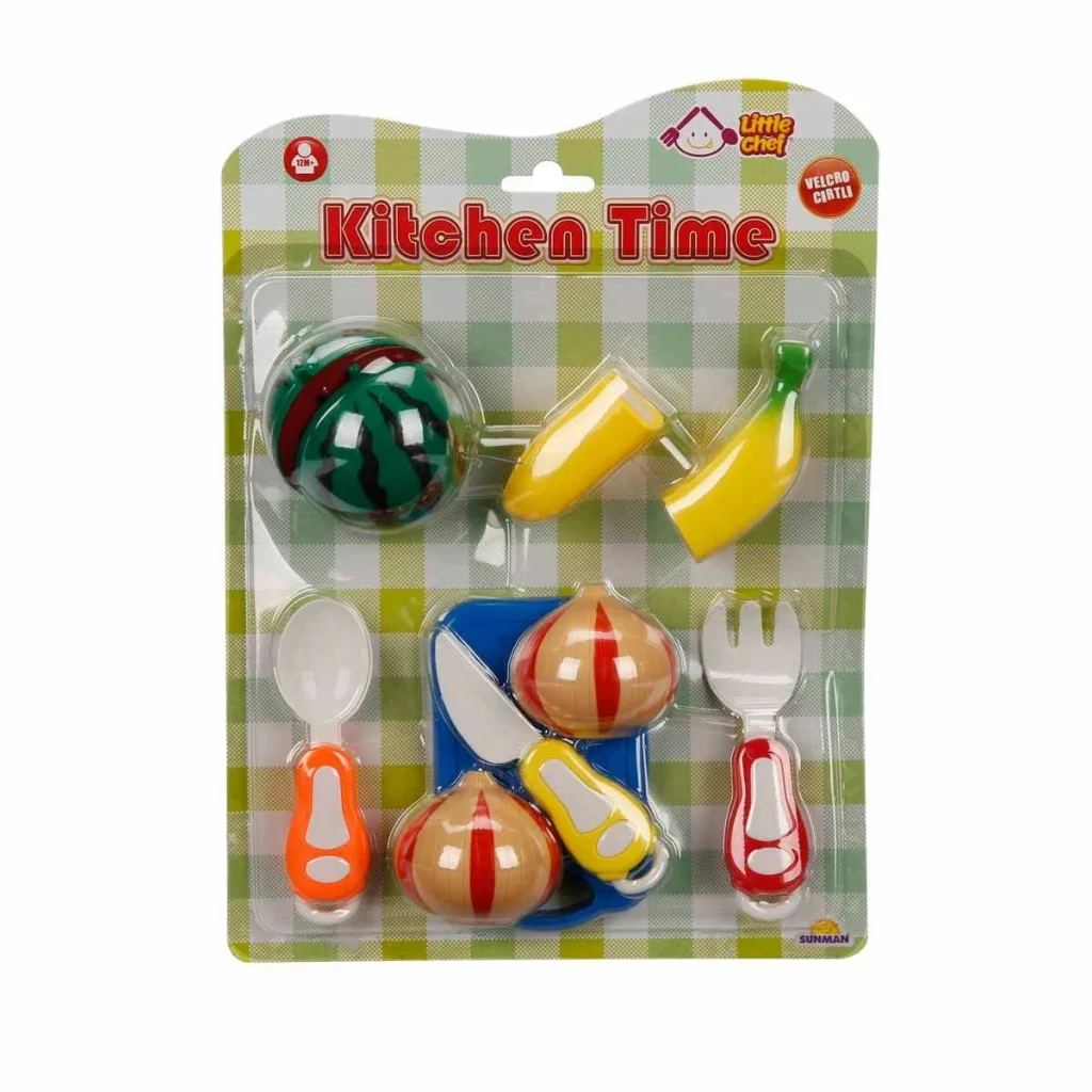 İthalat®  Little Chef Kesme Tahtalı Sebze ve Meyve Seti