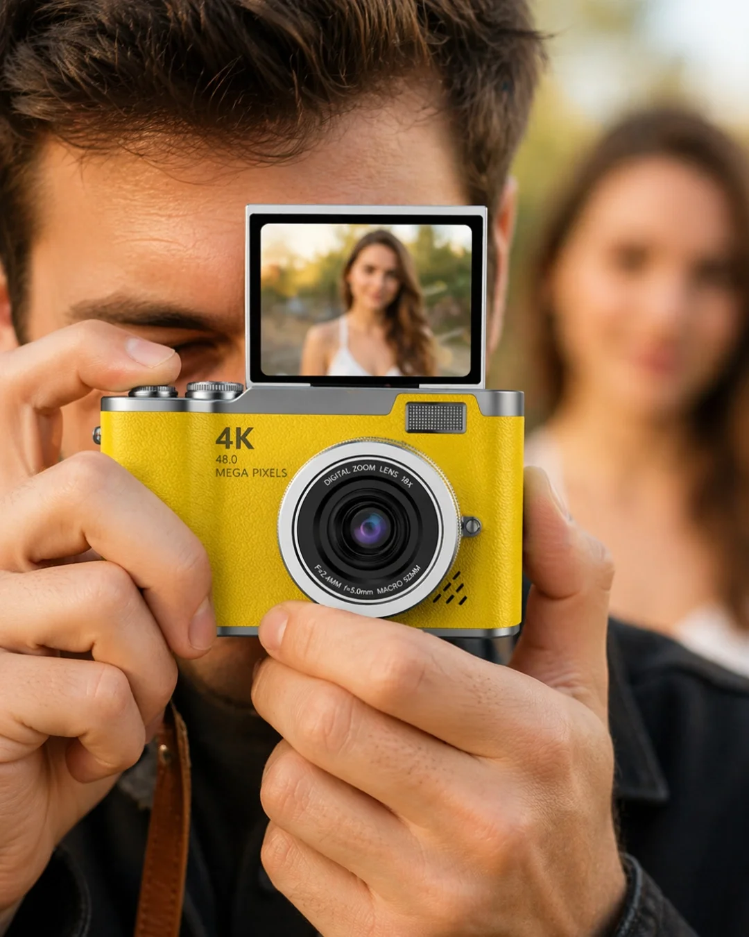 İthalat® LK007 FOTOĞRAF MAKİNESİ SARI