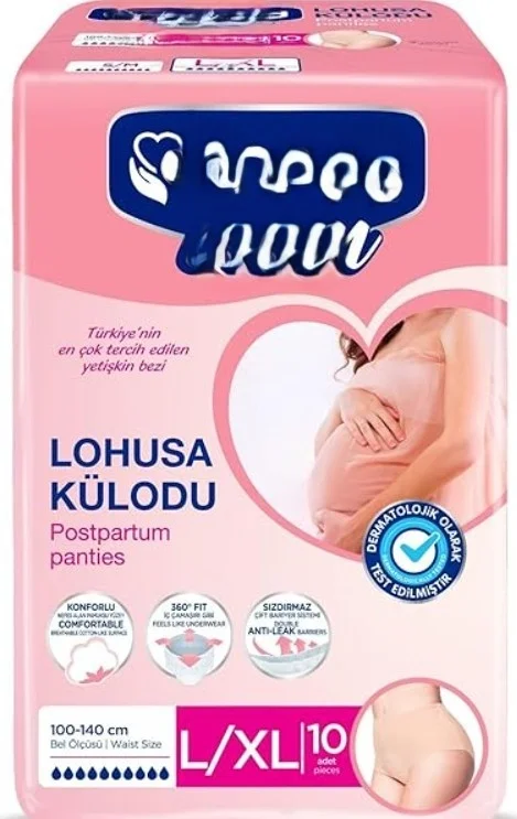İthalat® Lohusa Külodu L/XL Beden 10 Adet