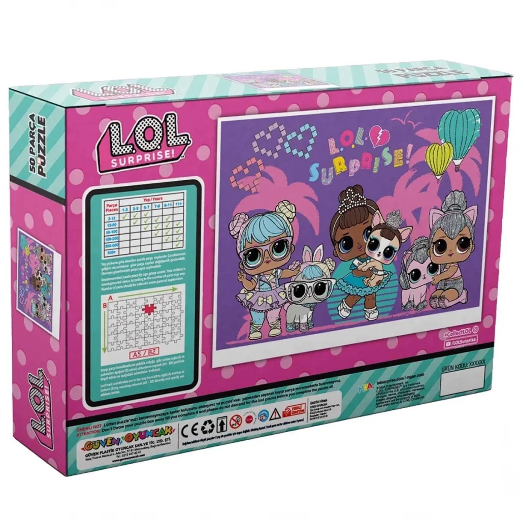 İthalat® LOL Surprise 50 Parça Puzzle Fiyatı, Yorumları ve Özellikleri