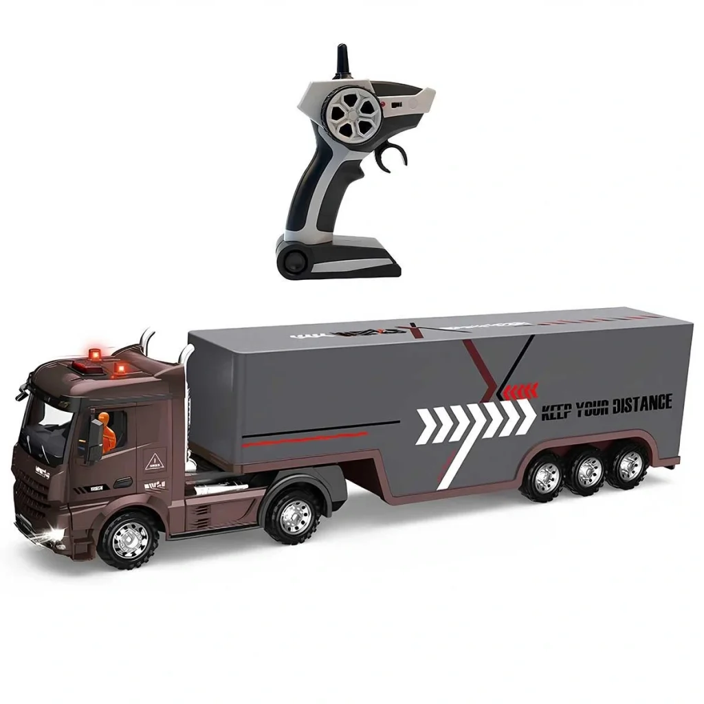 İthalat® Long Vehicle Kumandalı Işıklı Dorseli Pilli Tır