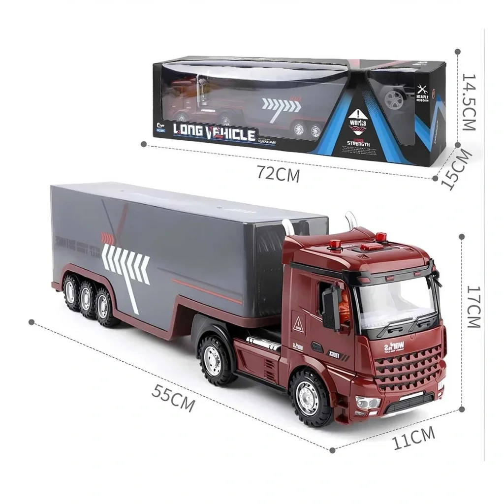 İthalat® Long Vehicle Kumandalı Işıklı Dorseli Pilli Tır