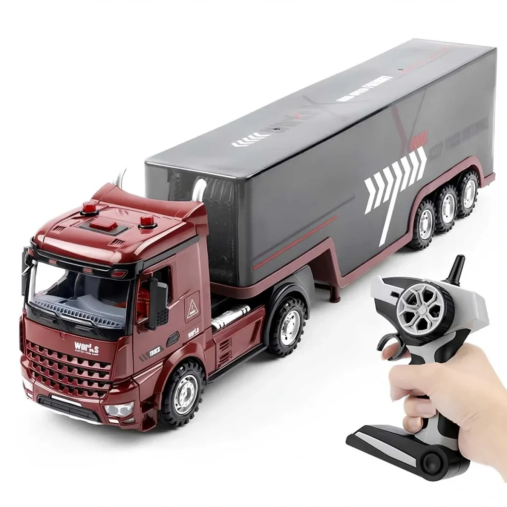 İthalat® Long Vehicle Kumandalı Işıklı Dorseli Pilli Tır