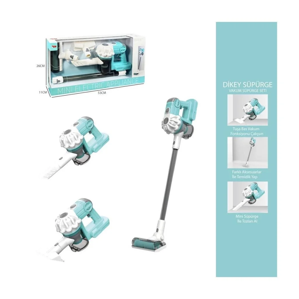 İthalat® LS8803Q Dikey Elektrik Süpürgesi Ekranlı Kutu Yeşil-Gri 3 in1