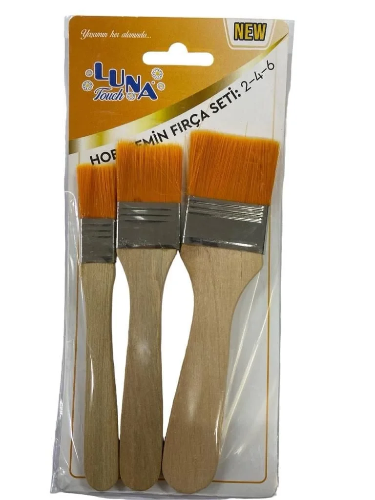 İthalat® Luna Zemin Fırça Seti 2-4-6 No 3 Parça