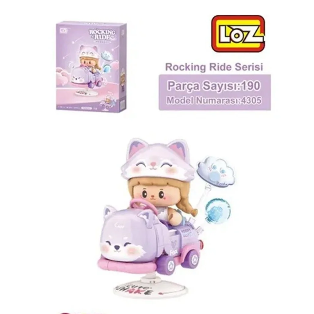 İthalat® LZ-4305  FOX SALLANMA SÜRÜŞÜ 190 PARÇA BLOCK OYUNCAK