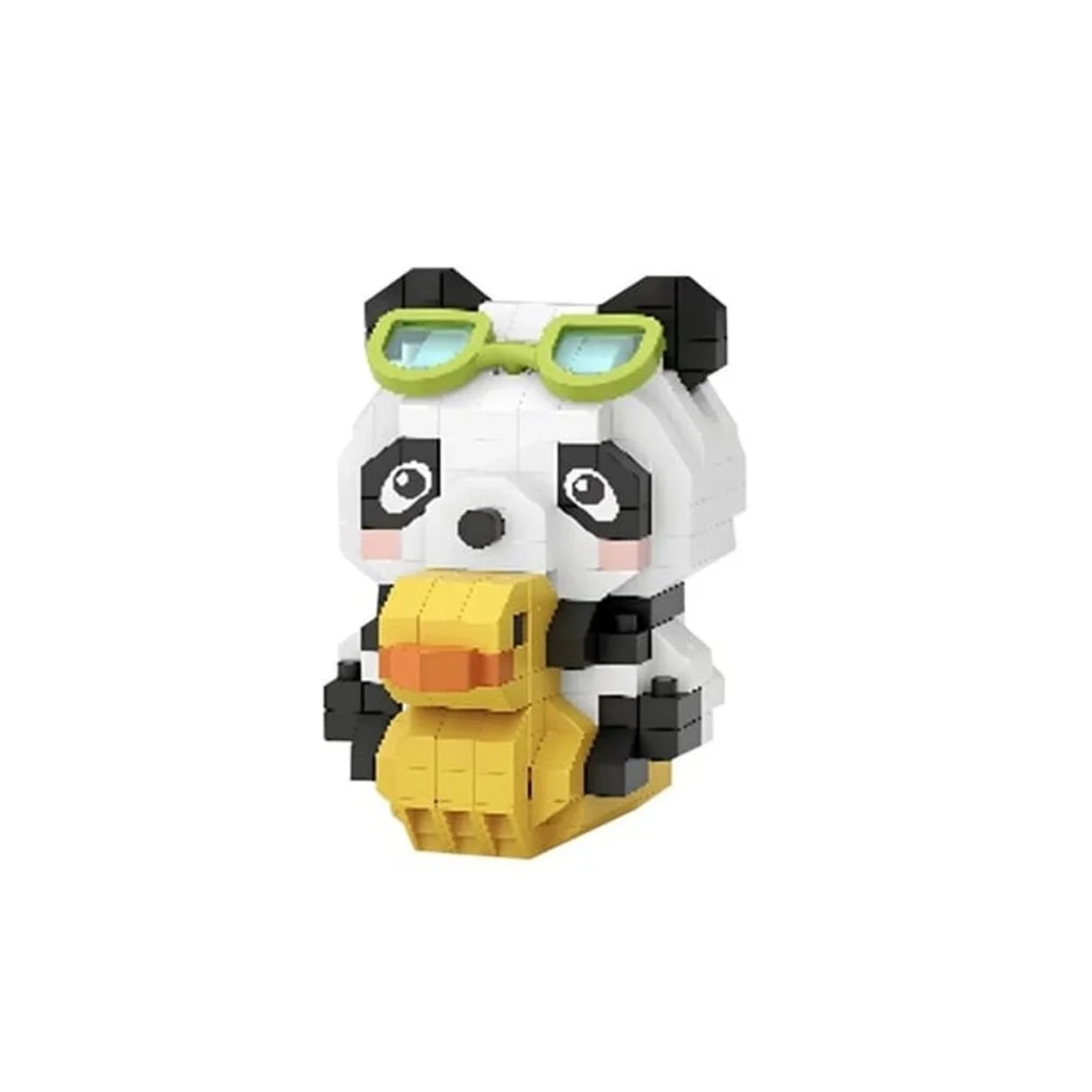 İthalat® LZ-8634 ÖRDEKLİ PANDA 190 PARÇA BLOCK OYUNCAK-MİNİ POŞET