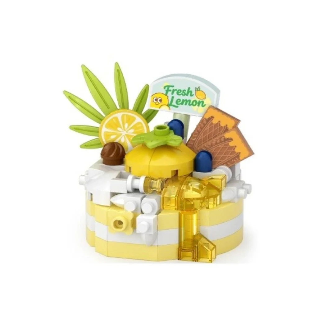 İthalat® LZ-8643 LİMONLU PASTA 160 PARÇA BLOCK OYUNCAK-MİNİ POŞET