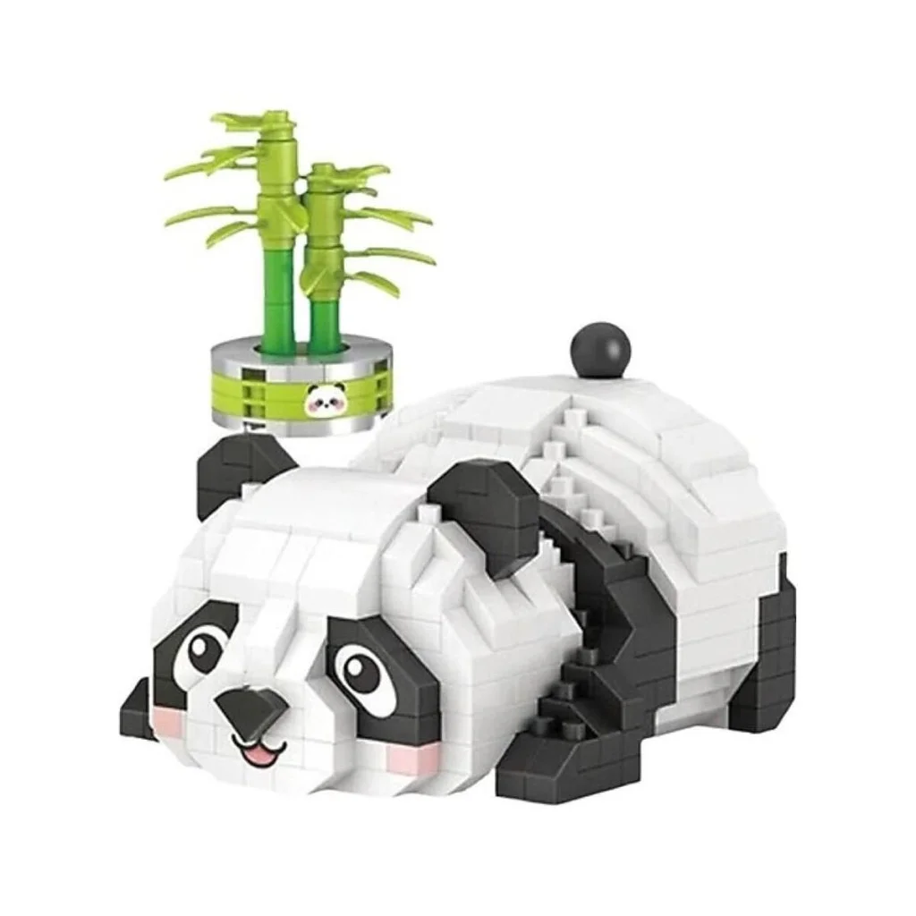 İthalat® LZ-8804  DİNLENEN PANDA 340 PARÇA BLOCK OYUNCAK