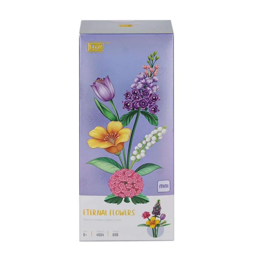İthalat® LZ4604  Çiçek Blok Seti 608 Parça -Vagon life