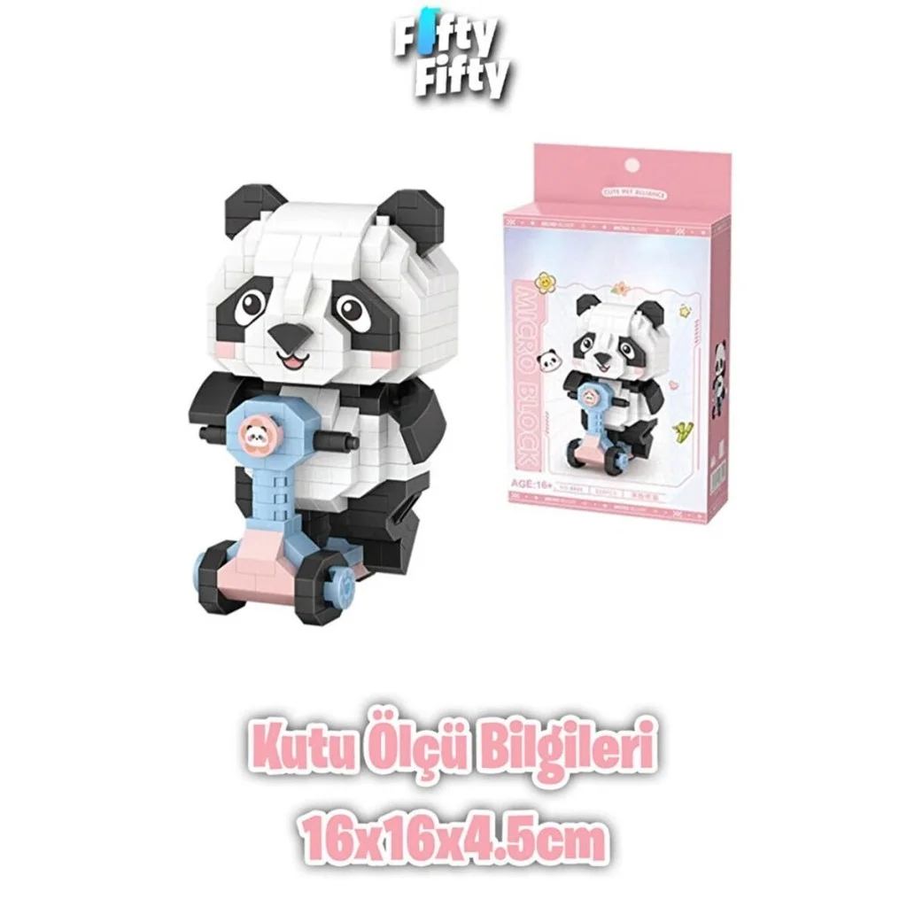 İthalat® LZ8801 PANDA SCOOTER BLOCK OYUNCAK 320 PARÇA