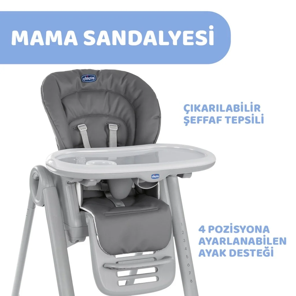 İthalat® Mama Sandalyesi Dark Grey