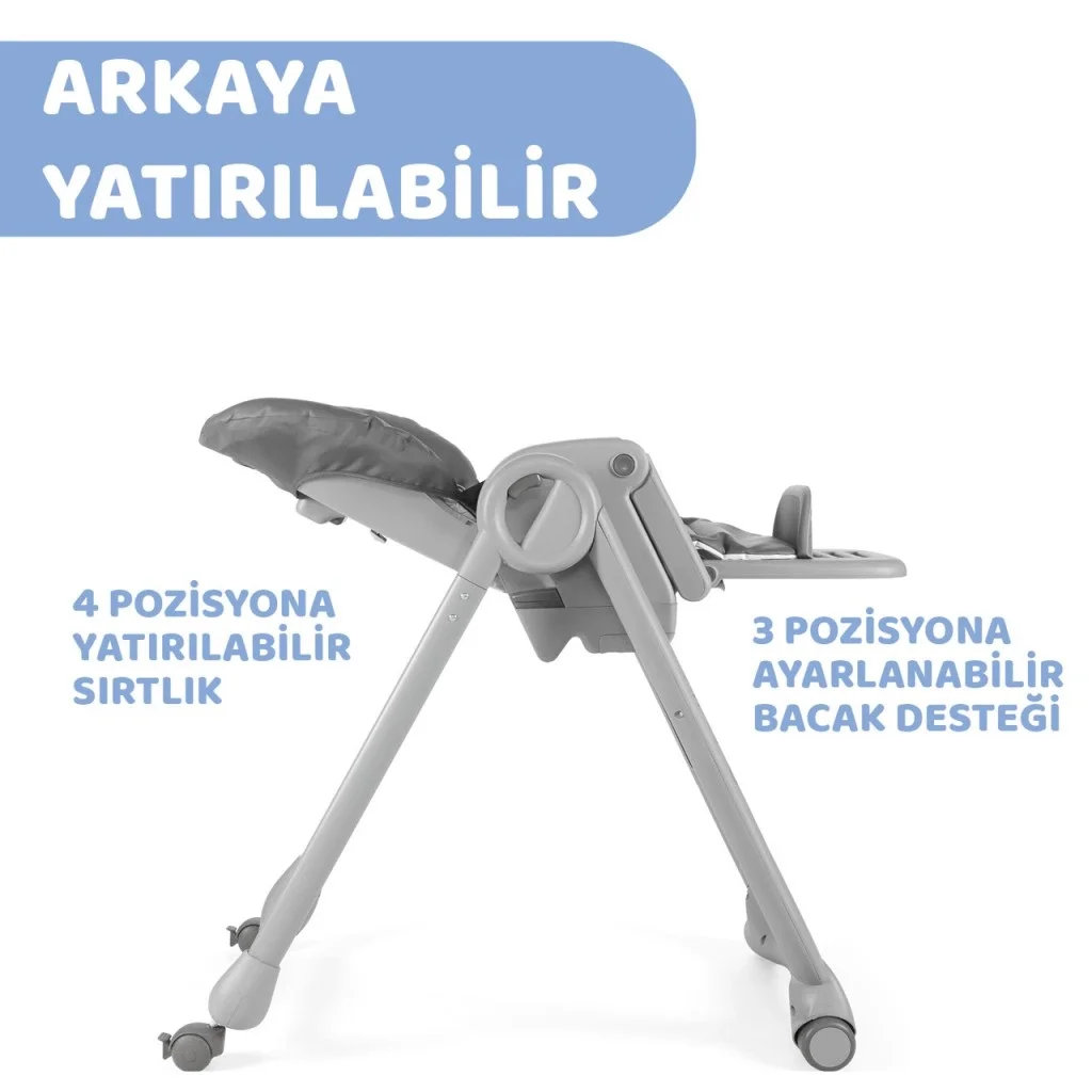 İthalat® Mama Sandalyesi Dark Grey