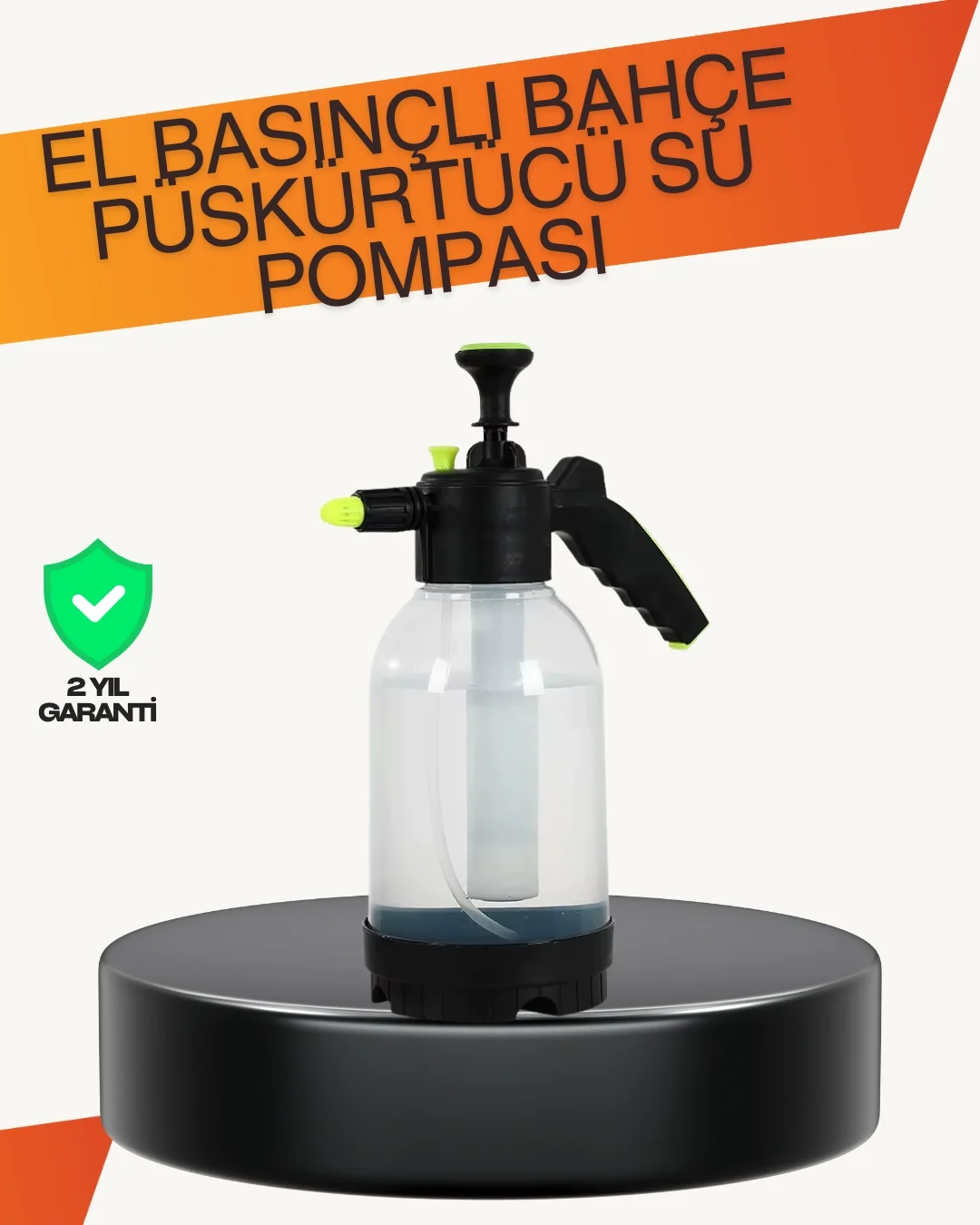 İthalat® Manuel Köpük Üreten Basınçlı Sprey Şişesi 2L Temizlik ve Oto Yıkama