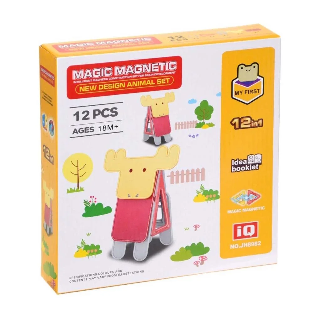 Manyetik Geyik Blok Seti 12 Parça
