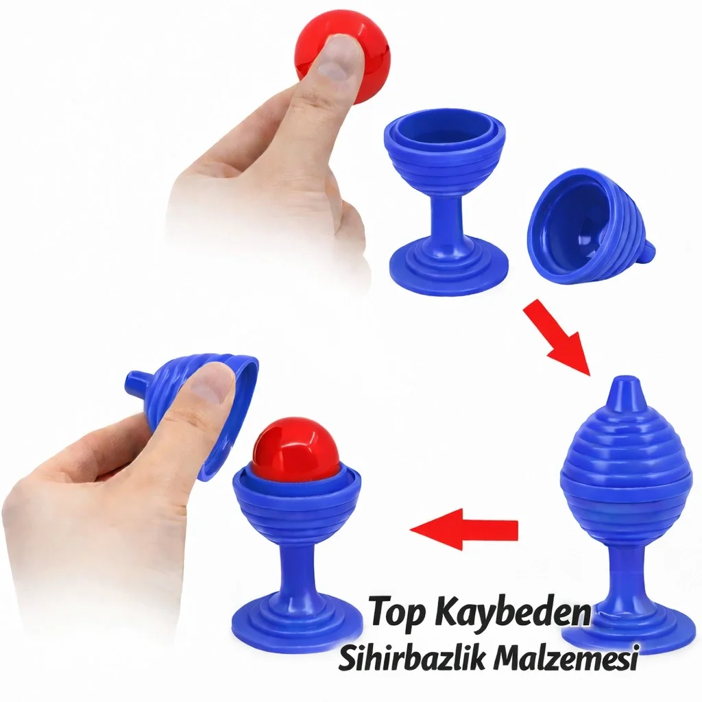 İthalat® Mavi Renk Sihirli Kupa Top Kaybetme Oyunu 7 cm İthalat® Mavi Renk Sihirli Kupa Top Kaybetme Oyunu 7 cm