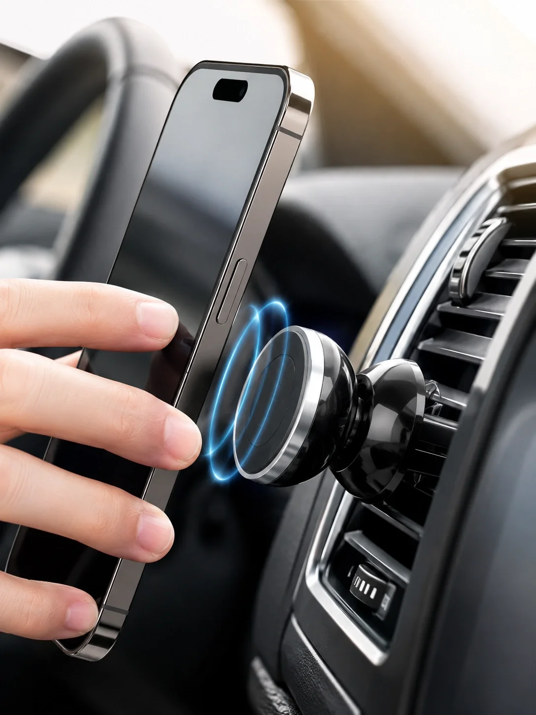 İthalat® Mıknatıslı Araç İçi Telefon Tutucu Havalandırma Izgarasına Takımına Uygun