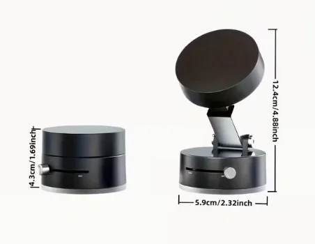 İthalat® Mıknatıslı Katlanabilir Telefon Tutucu - Torpido ve Cam Uyumlu