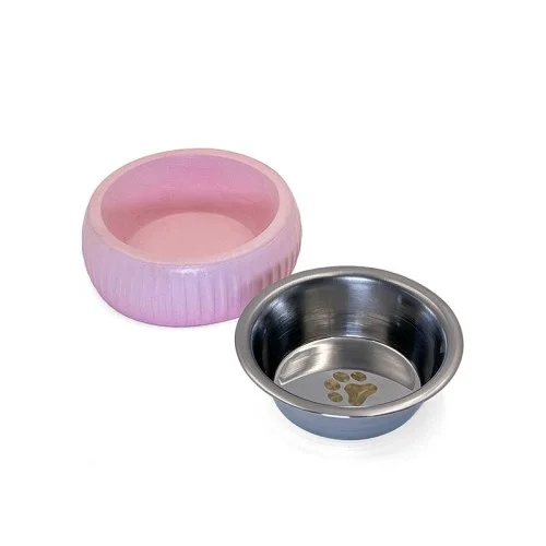 İthalat® Mikopet Organik Seramik Mama Kabı Pembe