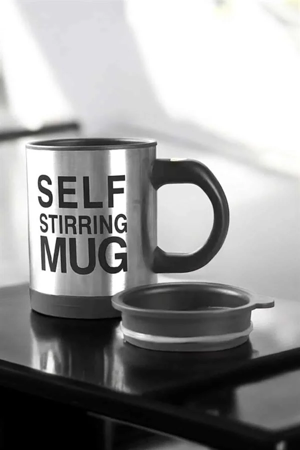 İthalat® Mikser Kupa Yazılı Mug Bardak Karıştırma Özelliği